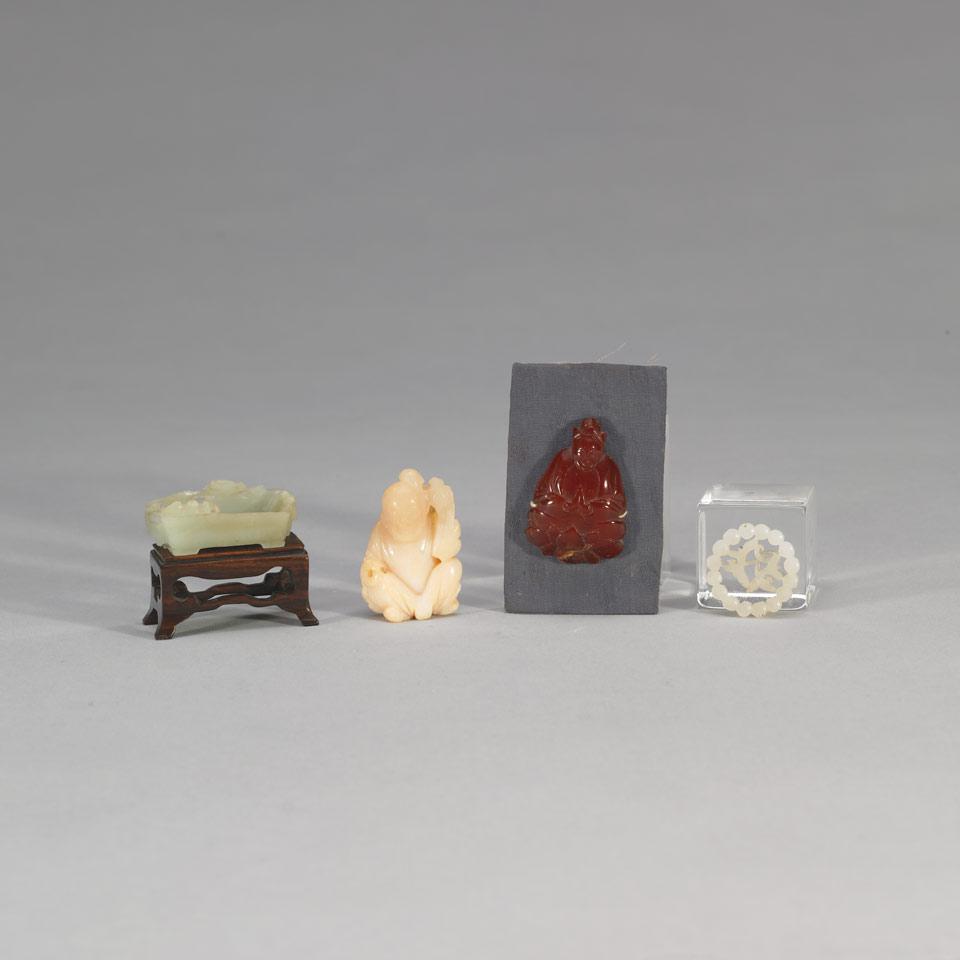 Four Small Hardstone Items