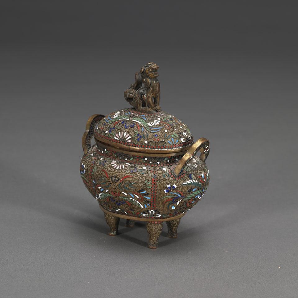 Fine Champlevee Censer, Early 20th Century