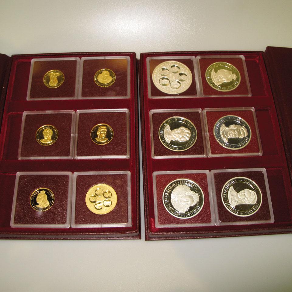 Cayman Island Silver And Gold Coin Set