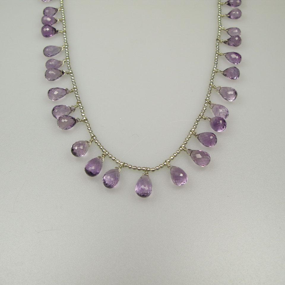 Single Strand Silver Bead Necklace