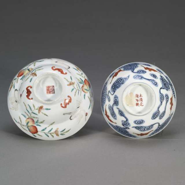 Two Porcelain Bowls, 19th Century