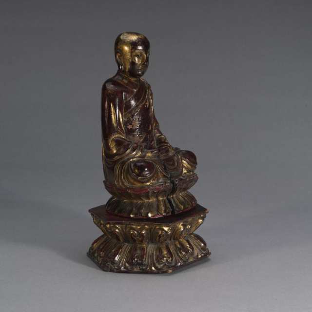 Gilt Wood Buddha Carving, 18th/19th Century