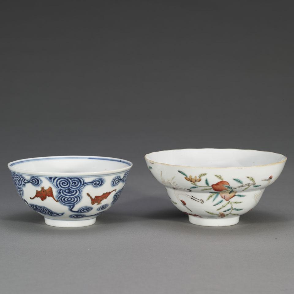 Two Porcelain Bowls, 19th Century