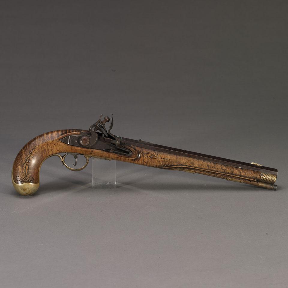 18th century Style Continental Flintlock Pistol, 20th century
