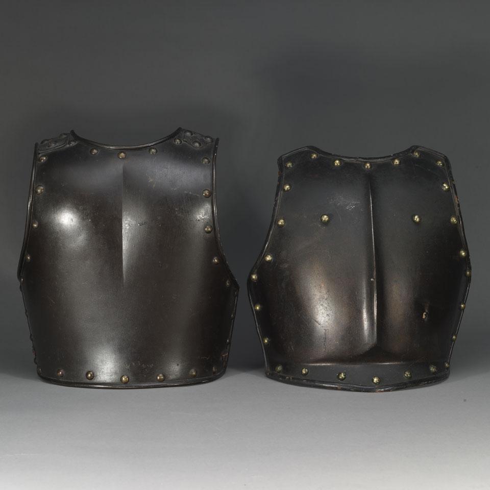 French Cuirassier’s Armour Breast and Backplate, 17th century