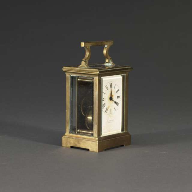 French Carriage Clock, Cased, c.1900