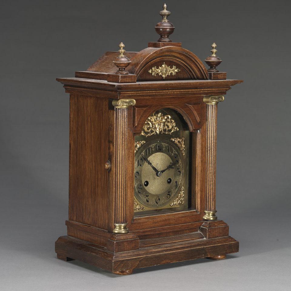 Junghans Ormolu Mounted Walnut Bracket Clock, German,, c.1900