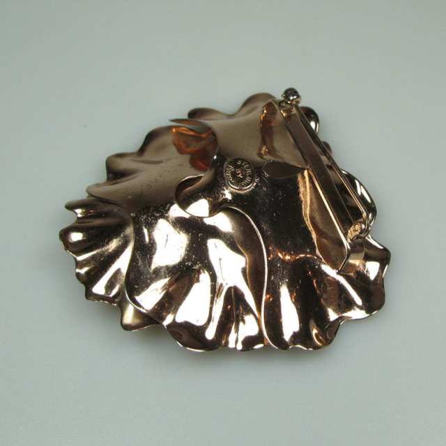 Coro Sterling Silver Floral Brooch