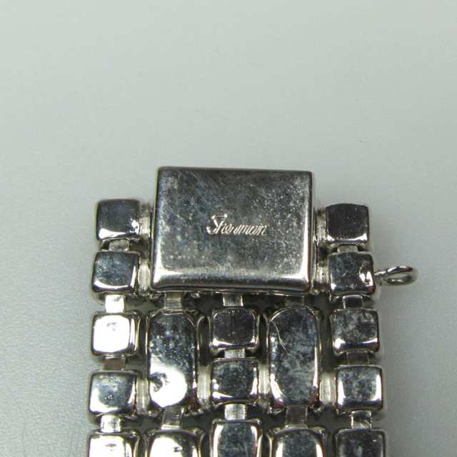 Sherman Silver-Tone Metal Strap Bracelet