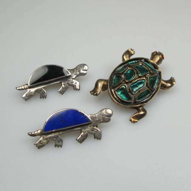 5 Sterling Silver Brooches
