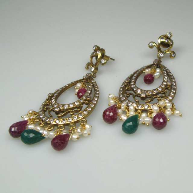 Pair Of Dagmar Gold-Plated Drop Earrings