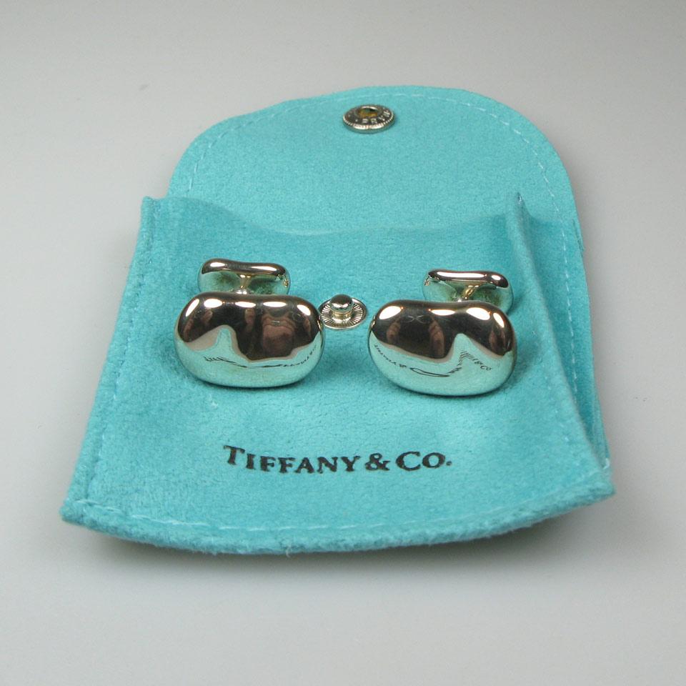Pair Of Elsa Peretti Tiffany & Co. Sterling Silver Cufflinks