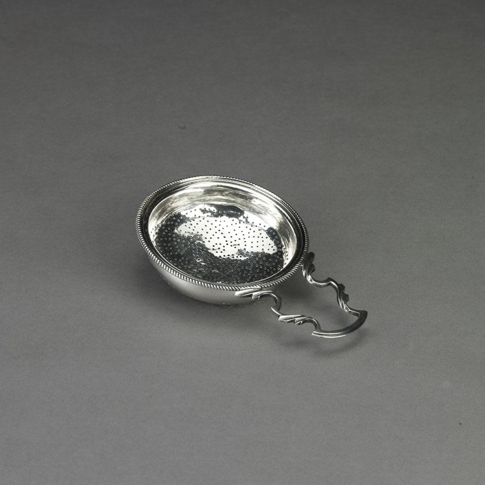 Mid-Georgian Silver Fruit Strainer, c.1760