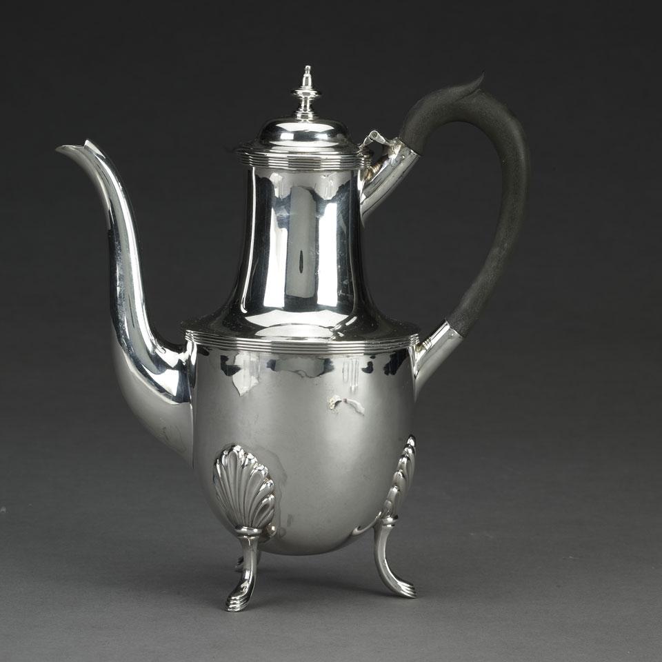 Victorian Silver Coffee Pot, Harrison Bros. & Howson, Sheffield, 1892