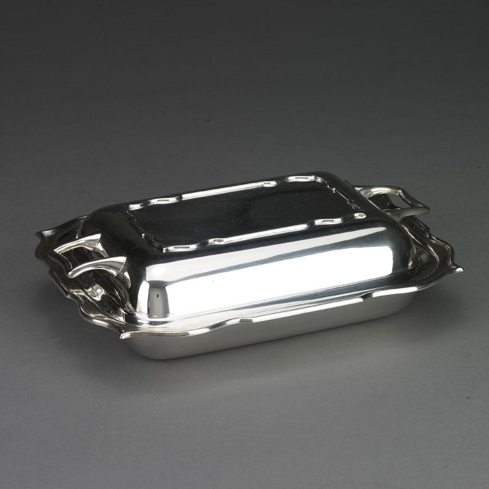 English Silver Covered Entrée Dish, James Deakin & Sons, Sheffield, 1929