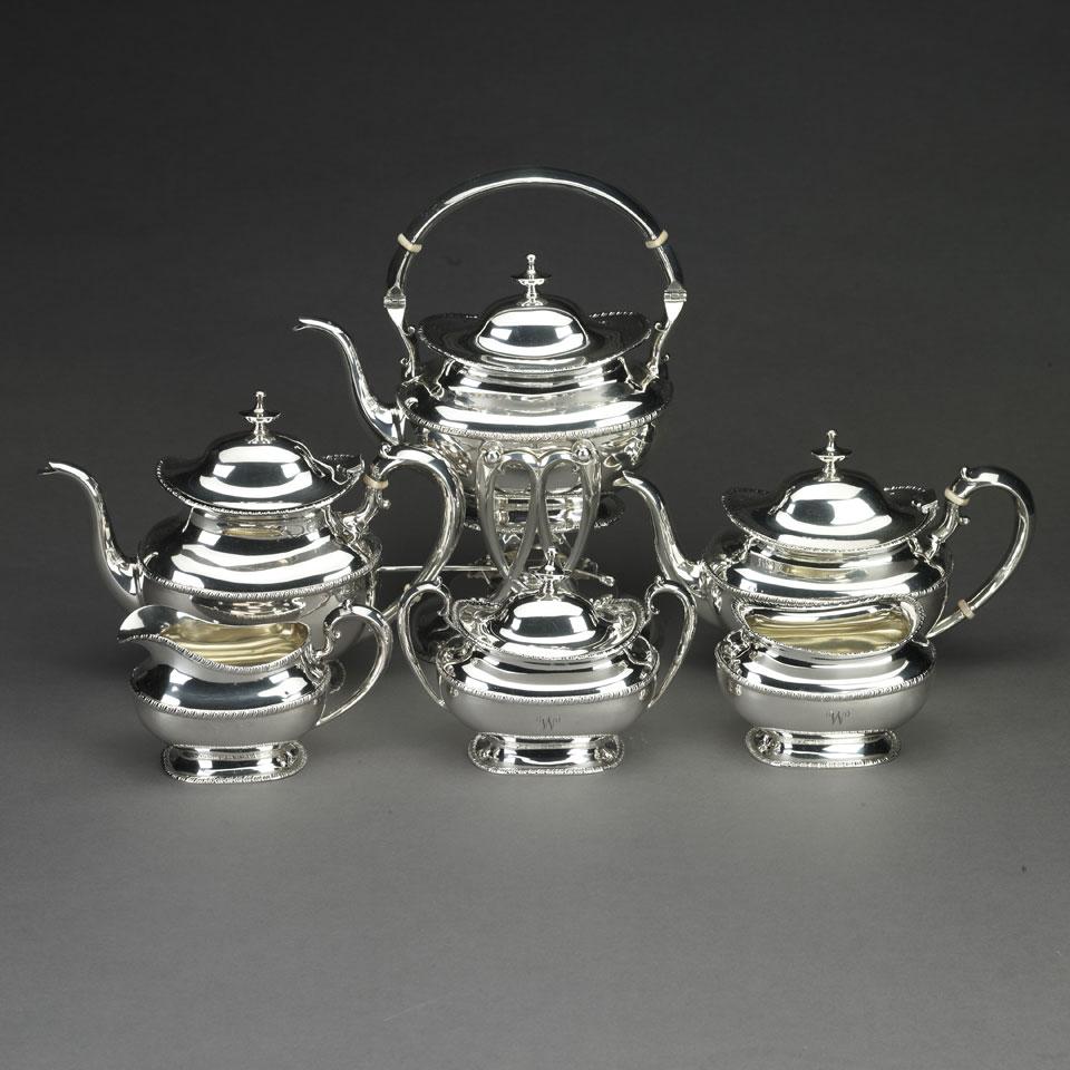 American Silver Tea and Coffee Service, Frank M. Whiting & Co., North Attleboro, Mass., for Shreve, Crump & Low, 20th century