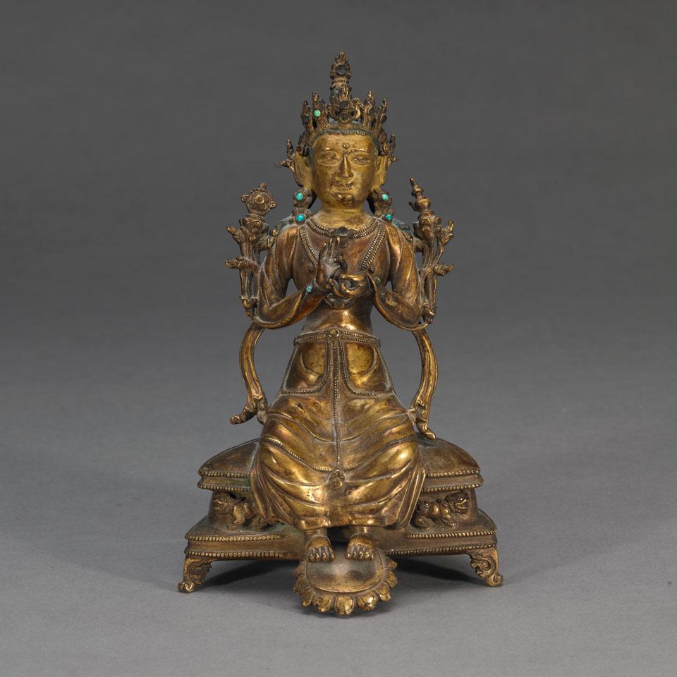Bronze Figure of Maitreya