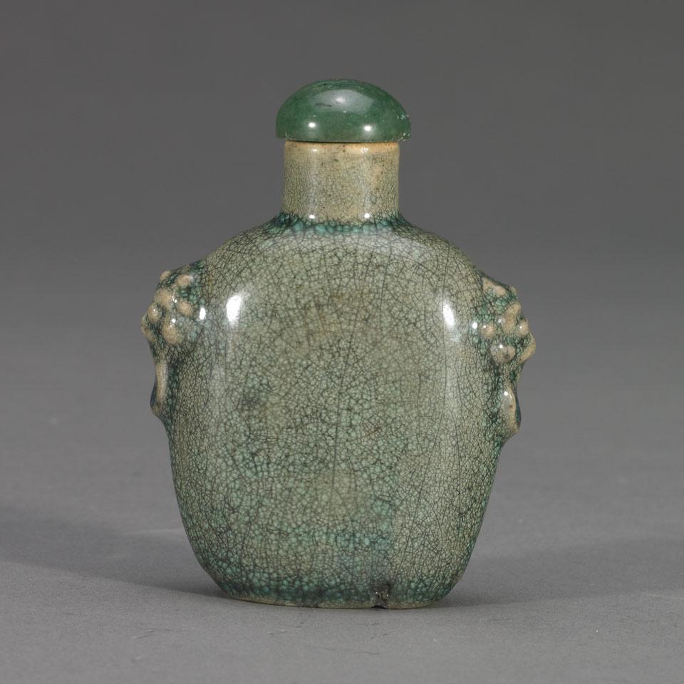 Porcelain Snuff Bottle, Qing Dynasty, 19th Century