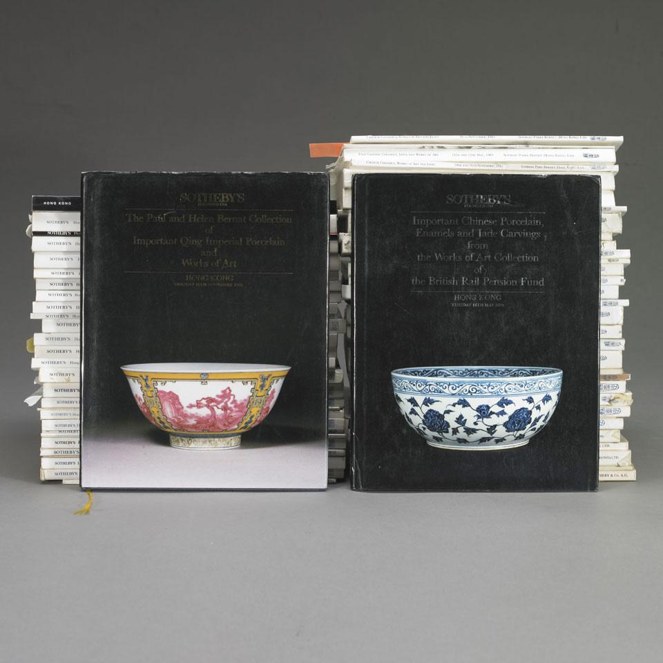 Sotheby’s Hong Kong, 1973-1996, Sixty- Two Volumes on Chinese Art