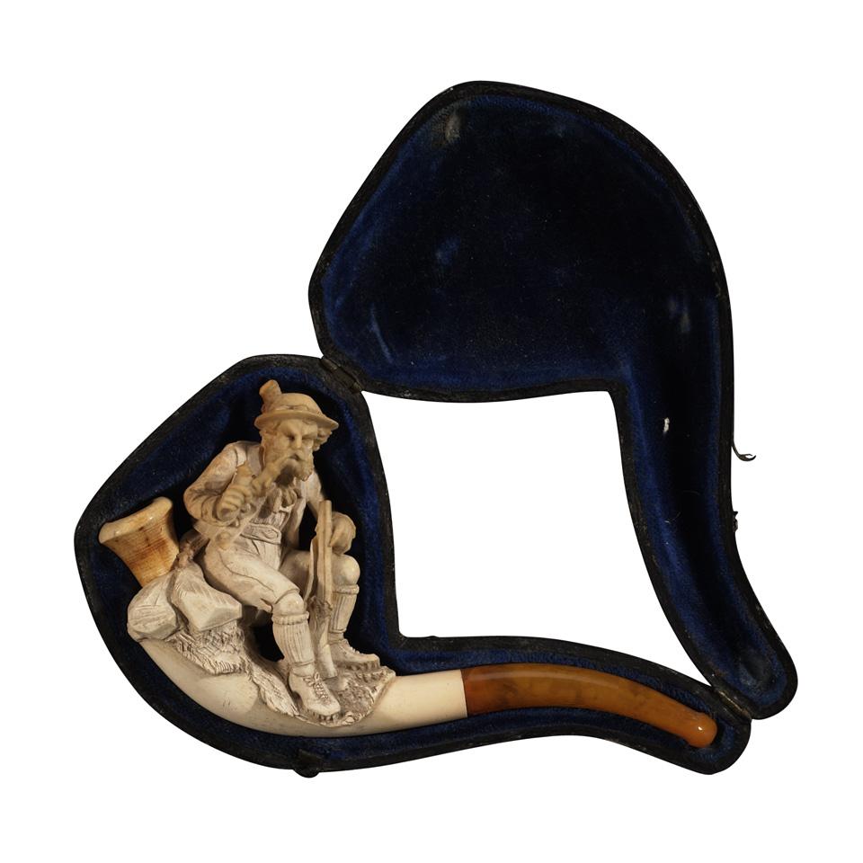 Group of Three Meerschaum Pipes, 19th/20th century