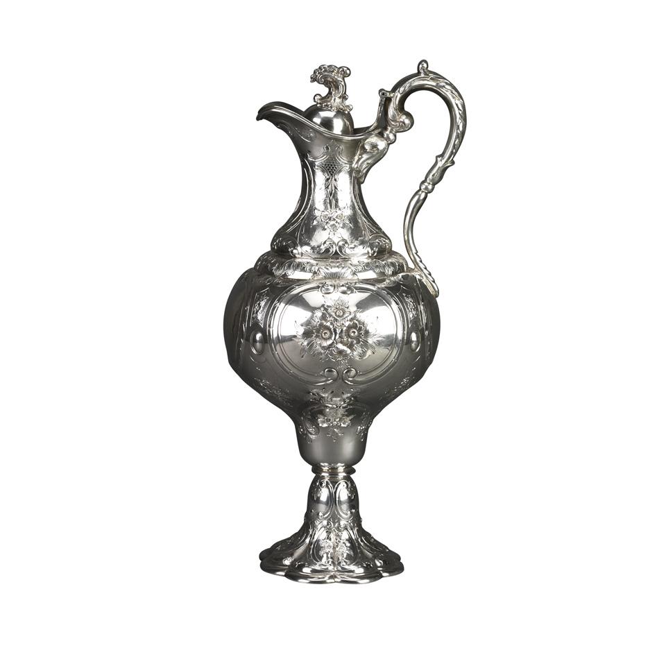 Canadian Silver Claret Jug, Savage & Lyman, Montreal, c.1851-67