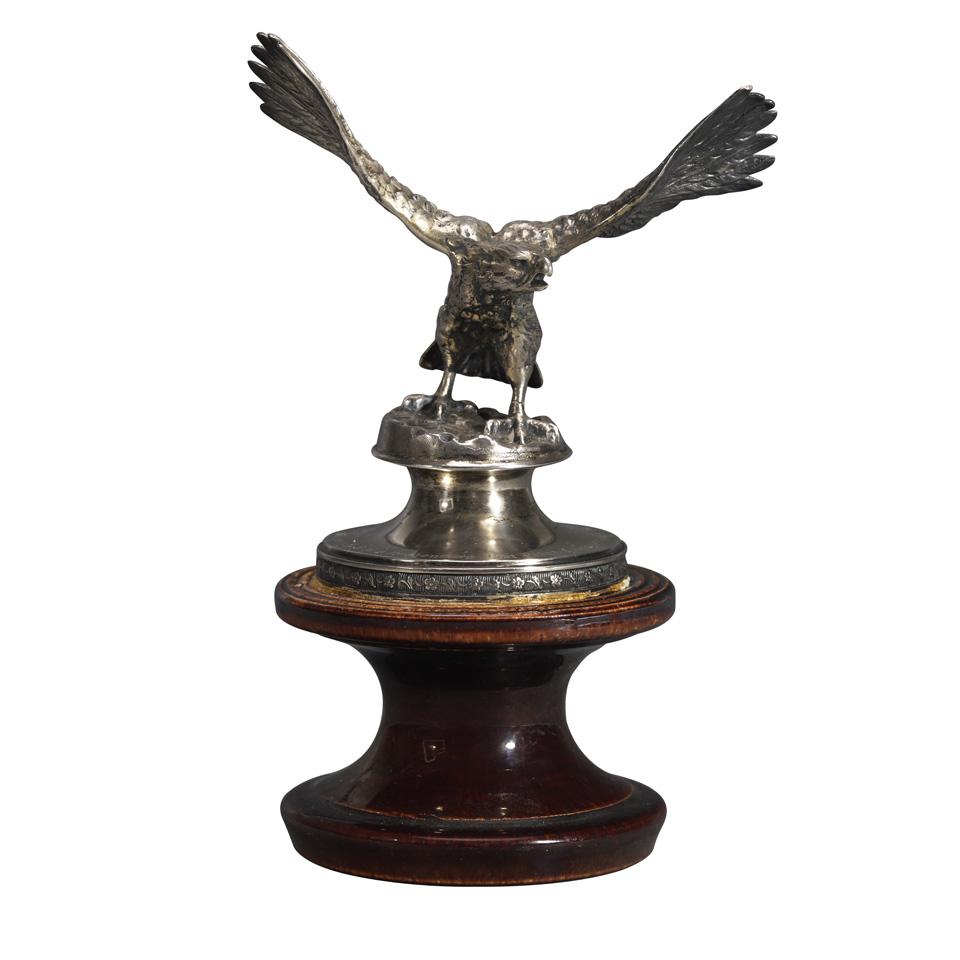 German Silver Presentation Eagle to Field Marshal Paul von Hindenburg from Duchess Sophia Charlotte of Oldenburg, 1914