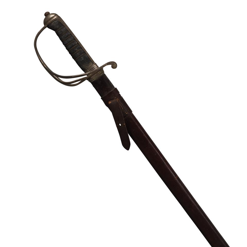 British 1821 Pattern Light Cavalry Trooper’s Sword,  mid 19th century