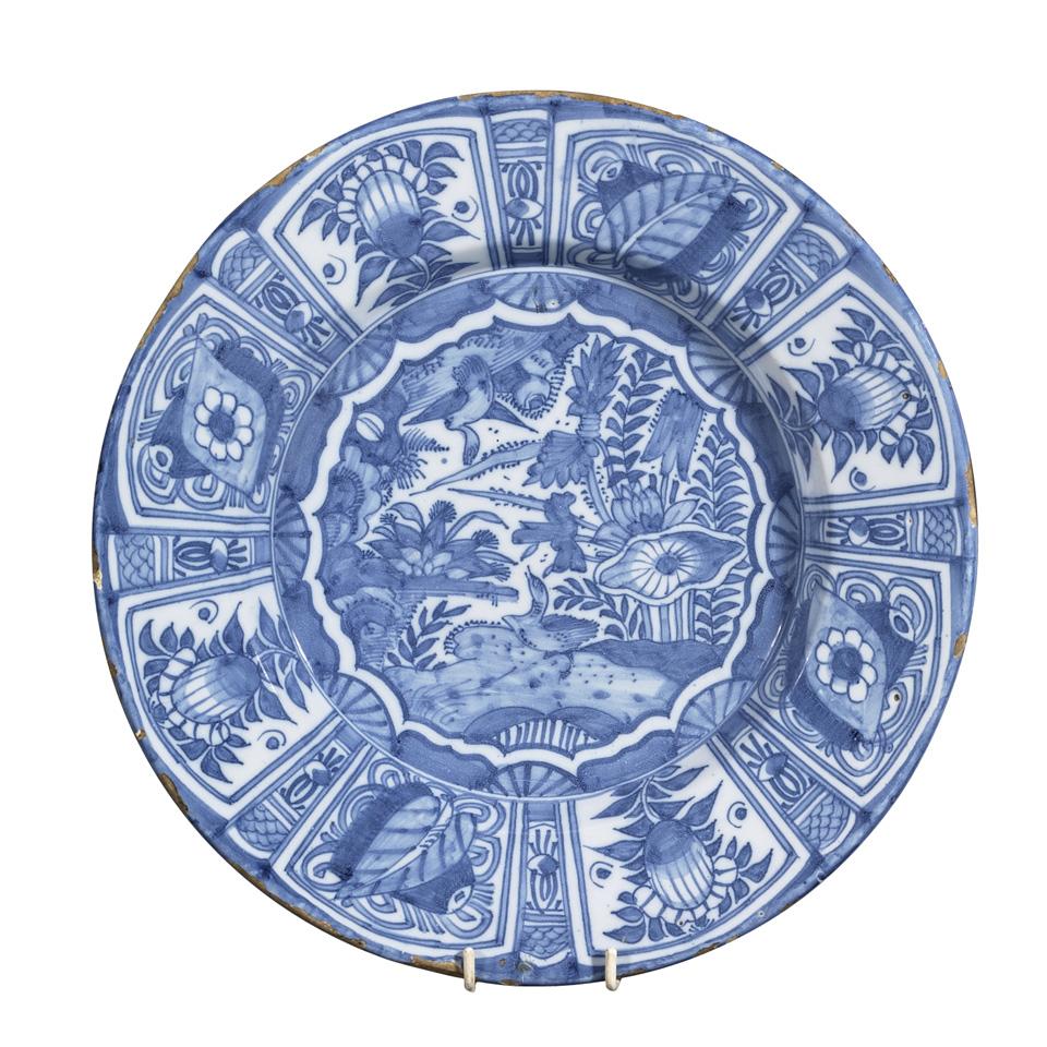 Delft ‘Chinese Garden’ Charger, 18th Century