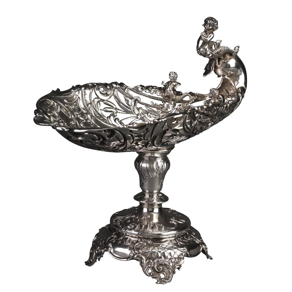 Austro-Hungarian Silver Comport, Vienna, late 19th century