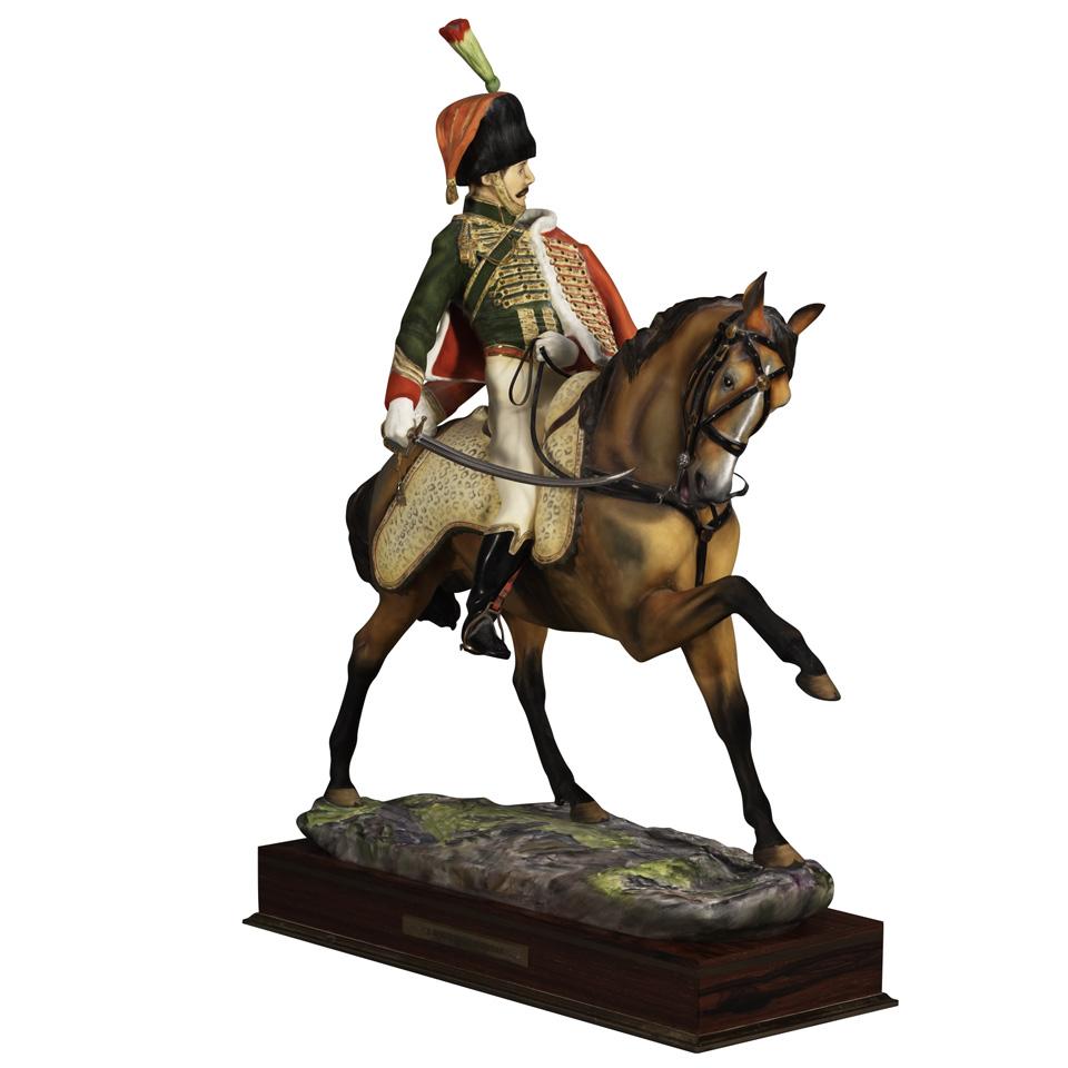 Royal Worcester Equestrian Model of 'Prince Eugene De Beauharnais', Bernard Winskill, 7/100, 1982