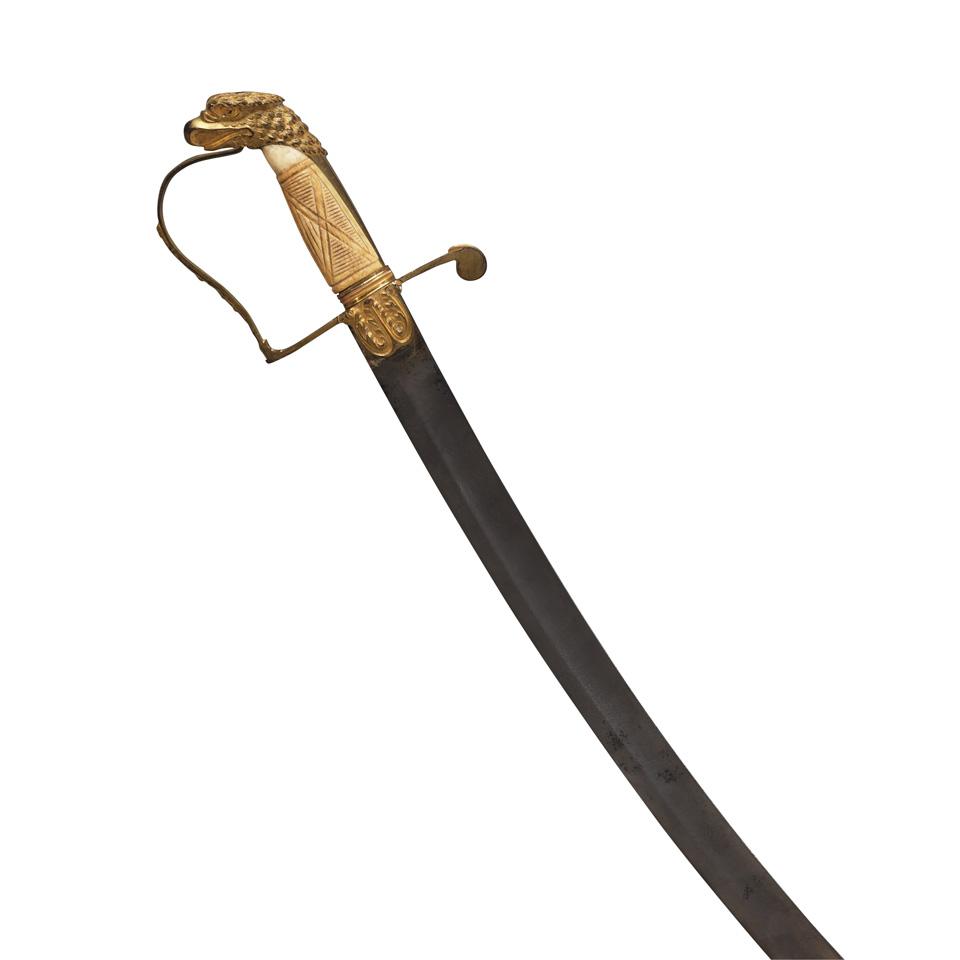 American Mounted Artillery Officer’s Sabre, c.1815