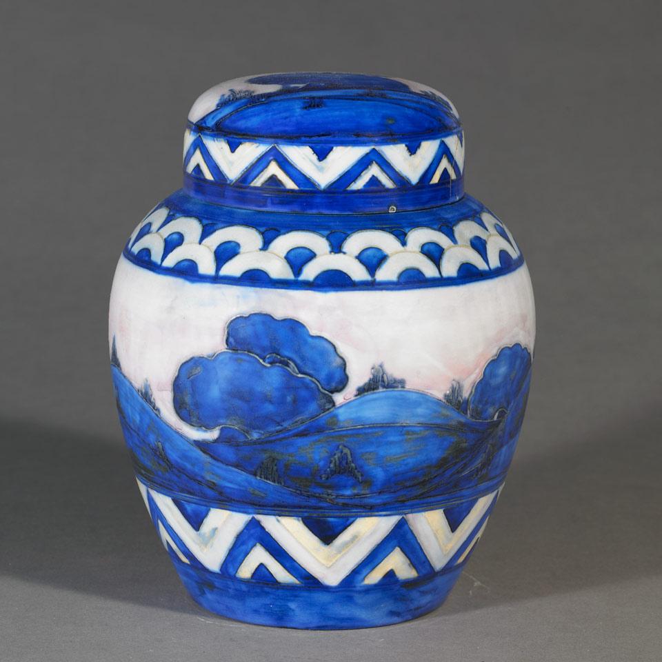 Moorcroft Dawn Ginger Jar and Cover, c.1926-30