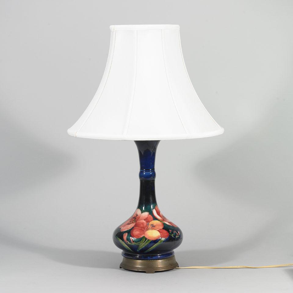 Moorcroft Freesia Table Lamp, c.1945-49