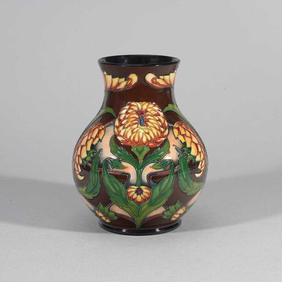 Moorcroft Dahlia Vase, Philip Gibson, 100/250, 2004