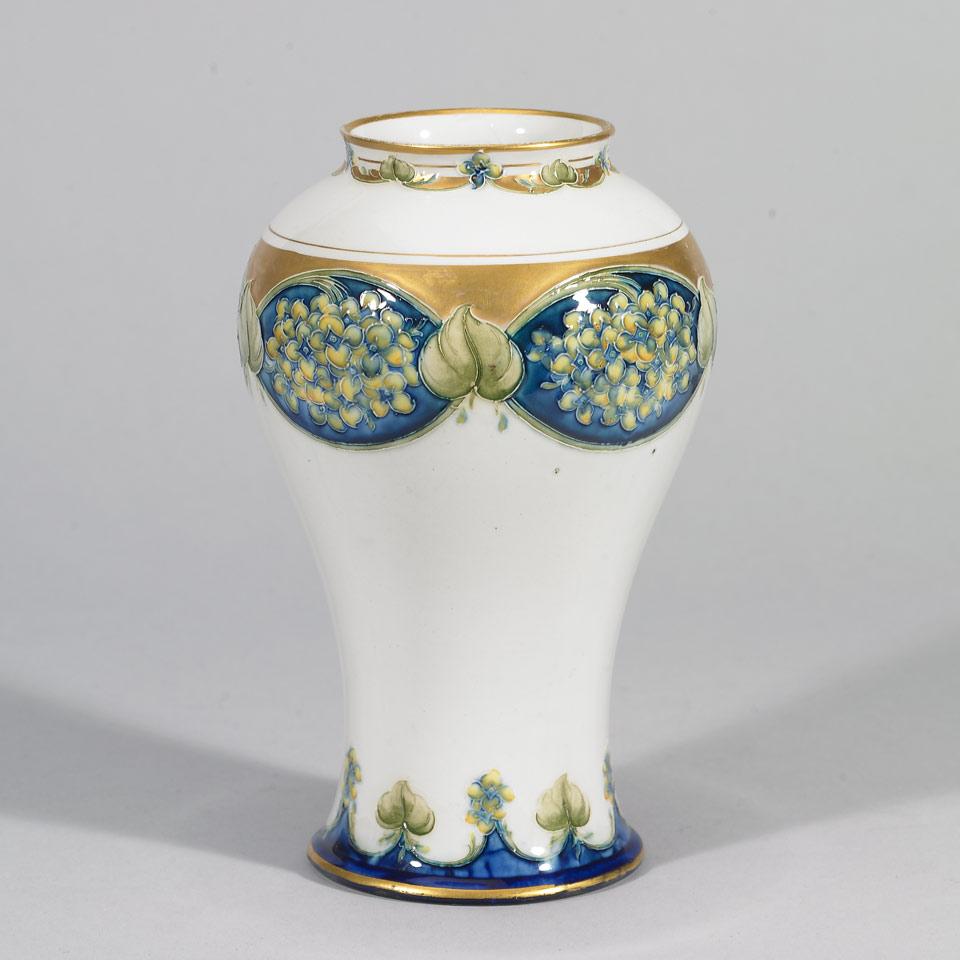 Macintyre Moorcroft Lilac Panels Vase, c.1905