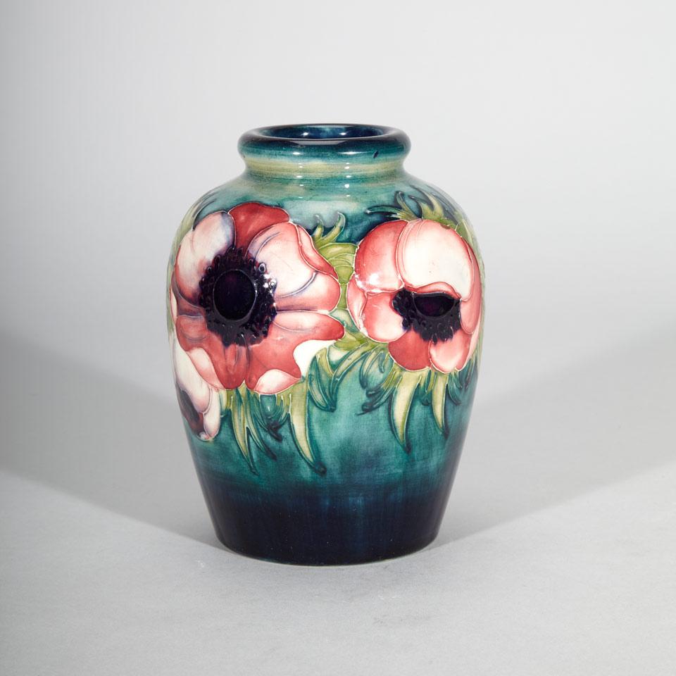 Moorcroft Anemone Vase, c.1945-49