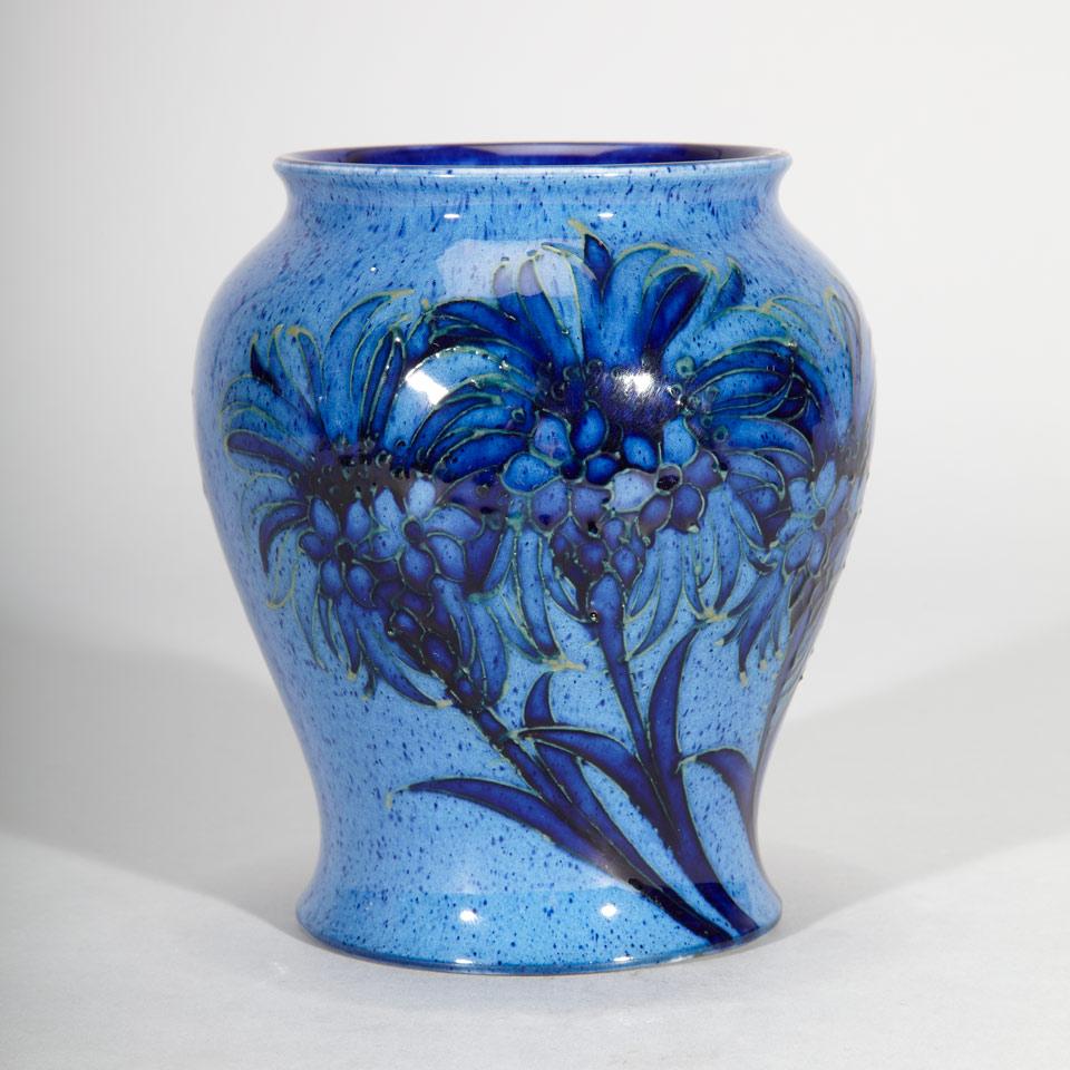 Moorcroft Cornflower Vase, c.1925