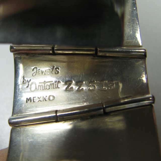 Antonio Pineda Mexican Silver Angular Bracelet