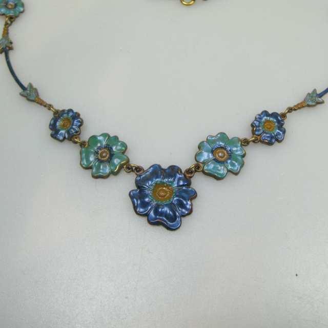 Brass Floral Necklace