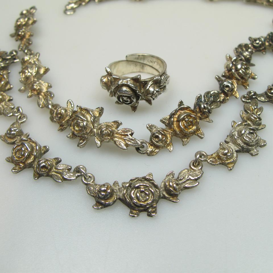 Turn Hopea Finnish Silver Necklace, Bracelet & Ring