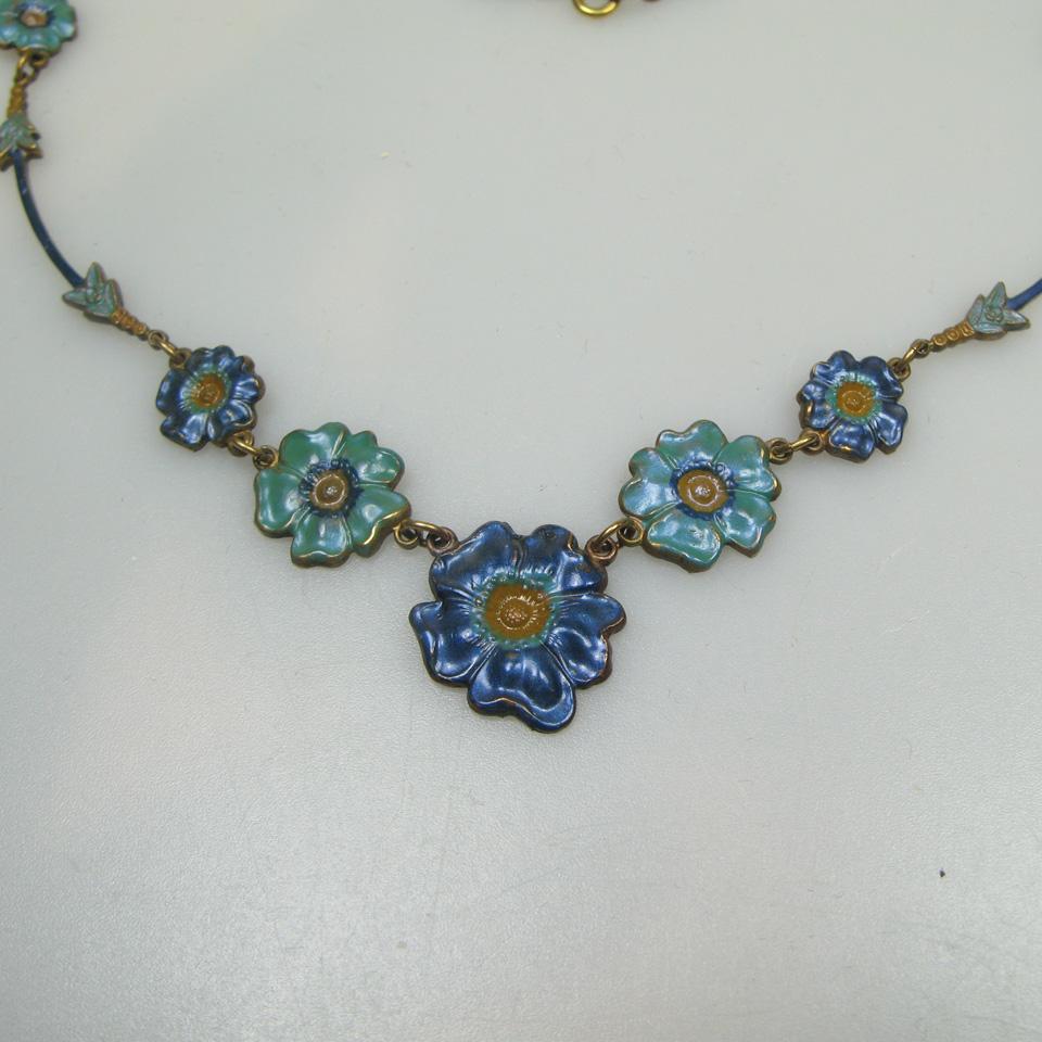 Brass Floral Necklace