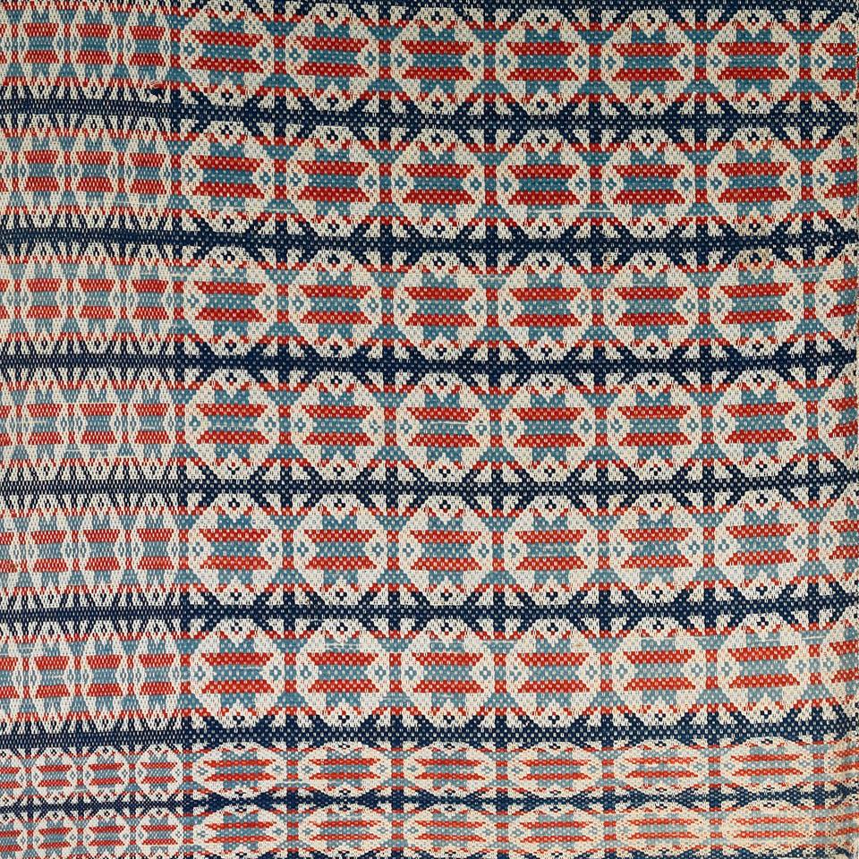 Ontario Point Twill Coverlet, c.1850