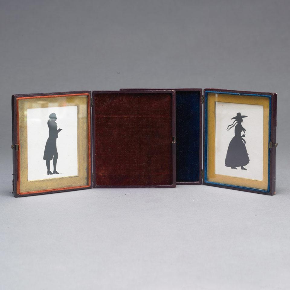 Pair of Cased Silhouettes, early 19th century