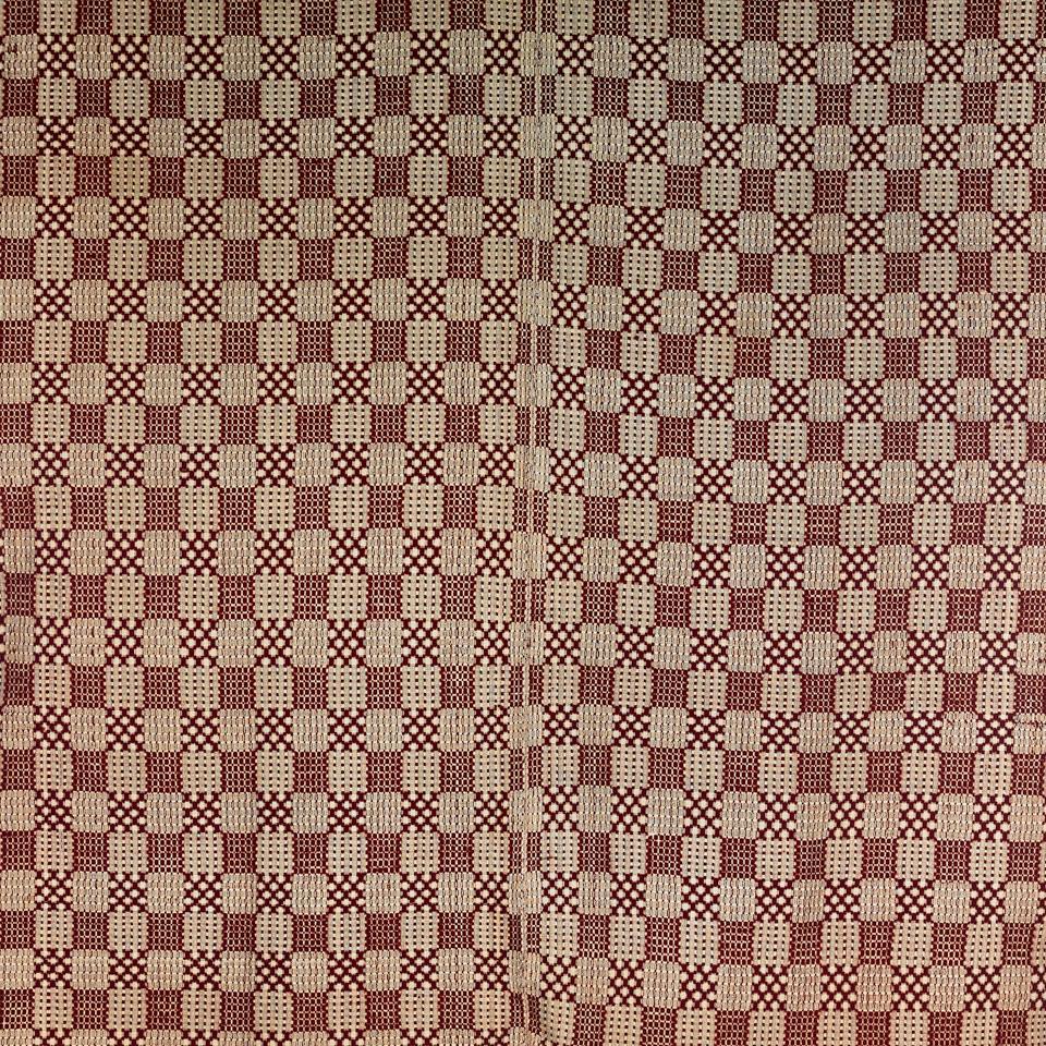 Ontario Overshot Coverlet, c. 1840