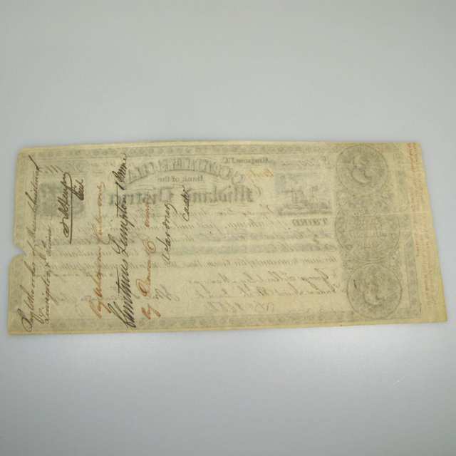 Commercial Bank Of Midland District 1840 £500 Promisary Note