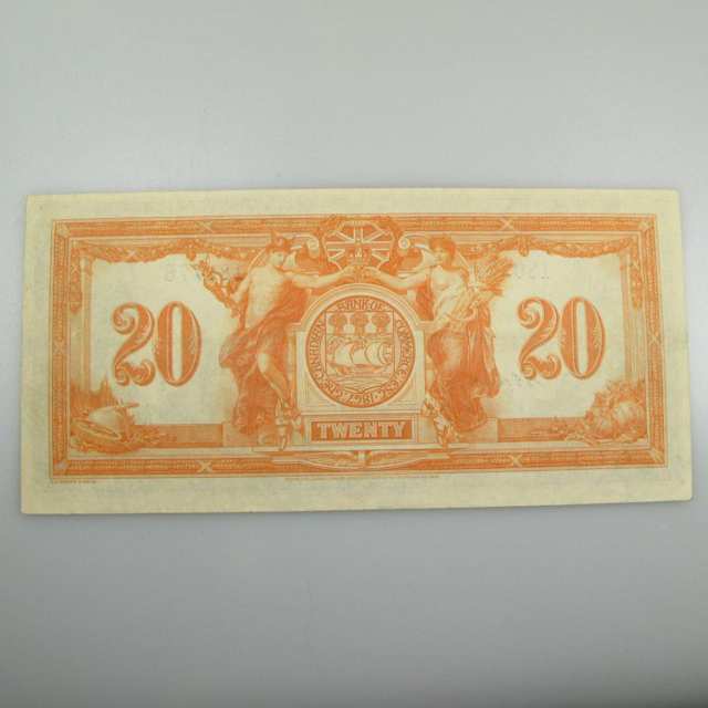 Canadian Bank Of Commerce 1917 $20 Bank Note