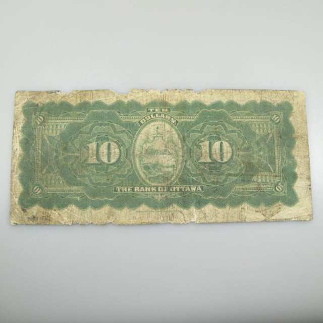 Bank Of Ottawa 1906 $10 Bank Note
