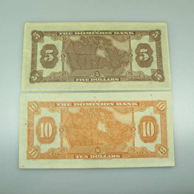 Two Dominion Bank Bank Notes