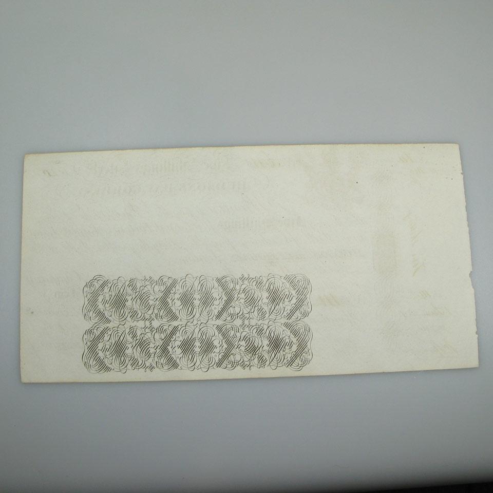 Hudson’s Bay Company 5 Shillings Promissory Note, 1820