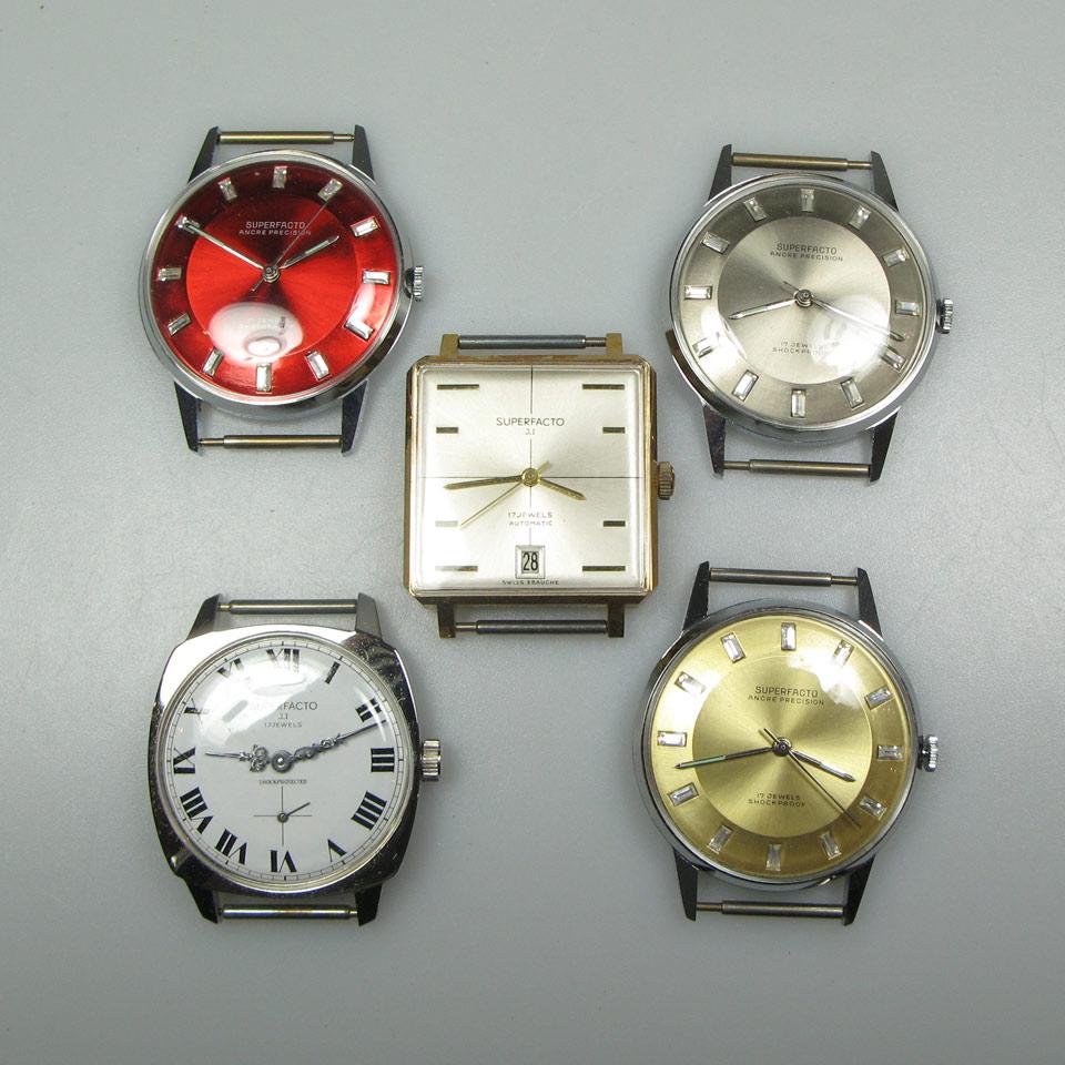 52 Various Superfacto Wristwatches
